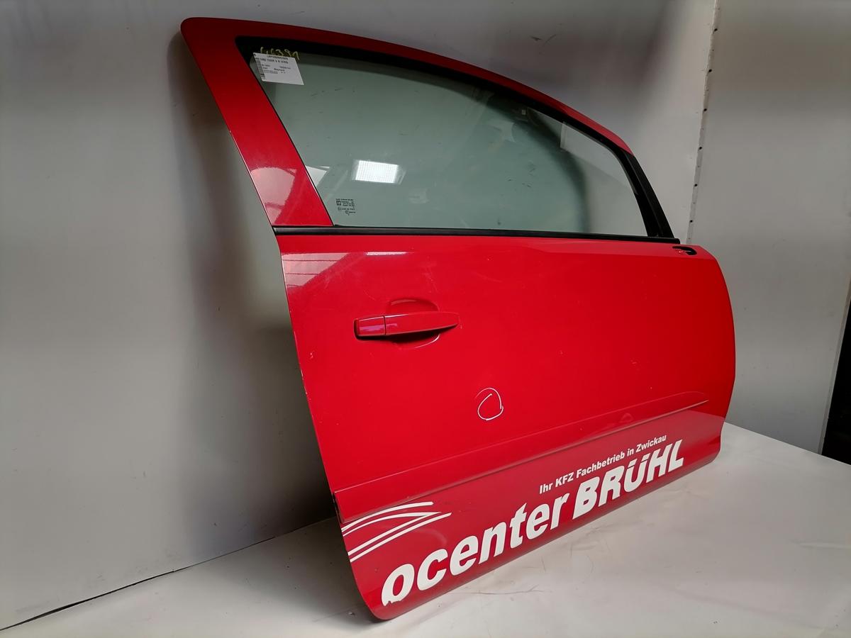 Opel Corsa D original T&uuml;r vorn rechts Z547 Magmarot 3-T&uuml;rer Bj.2007
